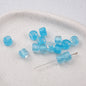 Clear Glitter Resin Barrel Beads 6 8mm Mixed Colors 50pcs 10