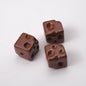 Painted Square Acrylic Beads 14mm Colored Baking Cheese Style 100pcs 14