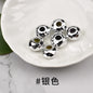 Acrylic Faceted Metallic Spacer Beads 15mm 50pcs 13
