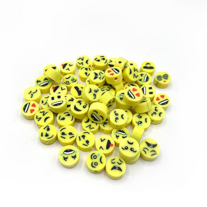 Animal and Plant Series Flat Clay Beads Colorful Polymer 100pcs 11
