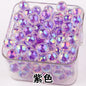 Iridescent Faceted Acrylic Beads 16mm Colorful Mixed 50pcs 14