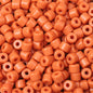 Cream Colored Pony Beads Acrylic 6mm Matte Wide Hole 50pcs 15