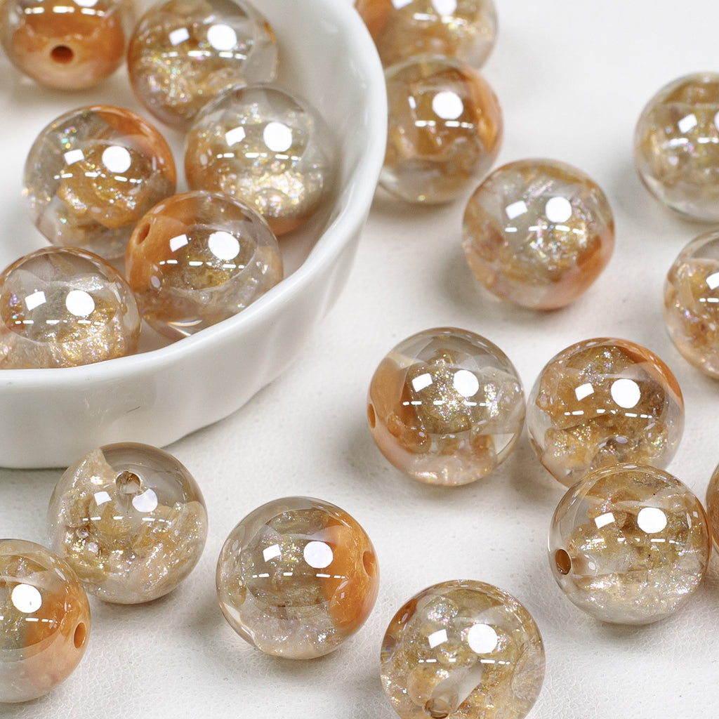 Luminous Shimmer Moonlight Resin Beads 16mm Round 10pcs 2