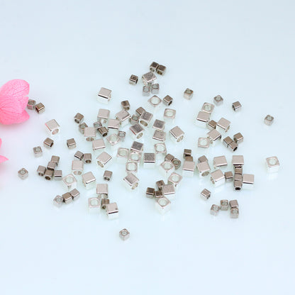 Brass Square Metal Beads 2-5mm Smooth Polished Gold Finish 100pcs 4