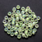 Glow In The Dark Seed Glass Beads 3mm Multicolor Stripes 1800pcs 12