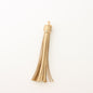 PU Leather Tassel Keychain with Gold Electroplated Hardware 10