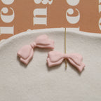 Rubberized Spray Painted Sweet Bow Acrylic Beads 13x29mm 2pcs 4