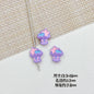 Bouquet and Heart Gift Box Metal Beads 13mm 16mm Pastel Painted 10pcs 7