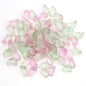 Czech Glass Beads Butterfly 8 15mm Dual Color Gradient Transparent 50pcs 9