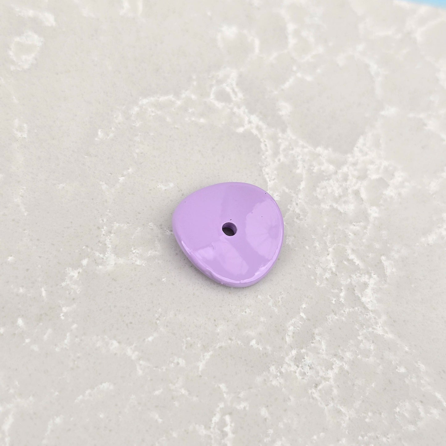 Acrylic Potato Chips Spacer Beads 14mm Baking Painted 20pcs 13
