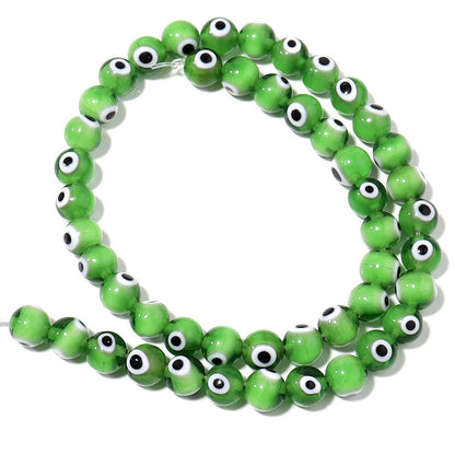 Lampwork Millefiori Evil Eye Glass Beads 4mm Antique Style 90pcs 12