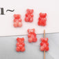 Marble Texture Bear Acrylic Beads 19mm Gradient Mixed 20pcs 6