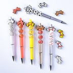 Silicone Focal Beads Baseball Bow Yellow with Baseball Stitching 20pcs 2