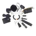 Self Defense Keychain Set Rhinestone Pom Pom Metal 15pcs 5