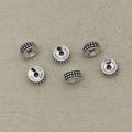 Alloy Round Spacer Beads 7mm Vintage Dotted Tibetan 50pcs 3