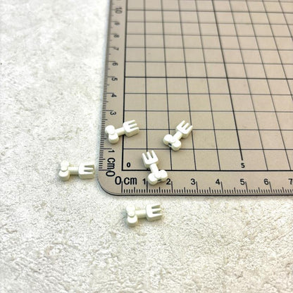 Fork Metal Beads 13mm Baking Painted Alloy 20pcs 7