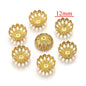 Stainless Steel Flower Bead Caps 12mm Bowl Shaped 100pcs 6