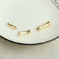 Brass Bone-Shaped Metal Beads Playful Polished Gold Tube 50pcs