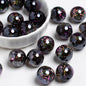 Shimmer Glitter Filled Resin Beads 16mm Round Mixed Colors 10pcs 9