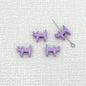 Cat Shaped Metal Beads 12mm Glossy Colorful Painted Alloy 20pcs 12