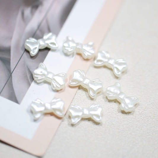 Imitation Pearl Bow Star Series Acrylic Beads Glossy Finish 200pcs 2