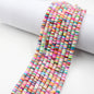 Flat Disc Clay Beads 6mm Colorful Matte Polymer 10strands 6