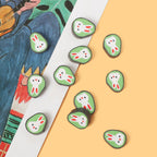 Easter Bunny Clay Beads 13mm Polymer Adorable Pattern 100pcs 3