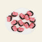 Silicone Focal Beads Hedgehog Colorful Side Profile 20pcs 8