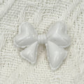 Hand Painted Balloon Bow Acrylic Beads 33mm Solid Color 10pcs 6