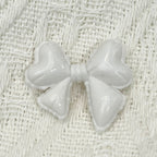 Hand Painted Balloon Bow Acrylic Beads 33mm Solid Color 10pcs 6