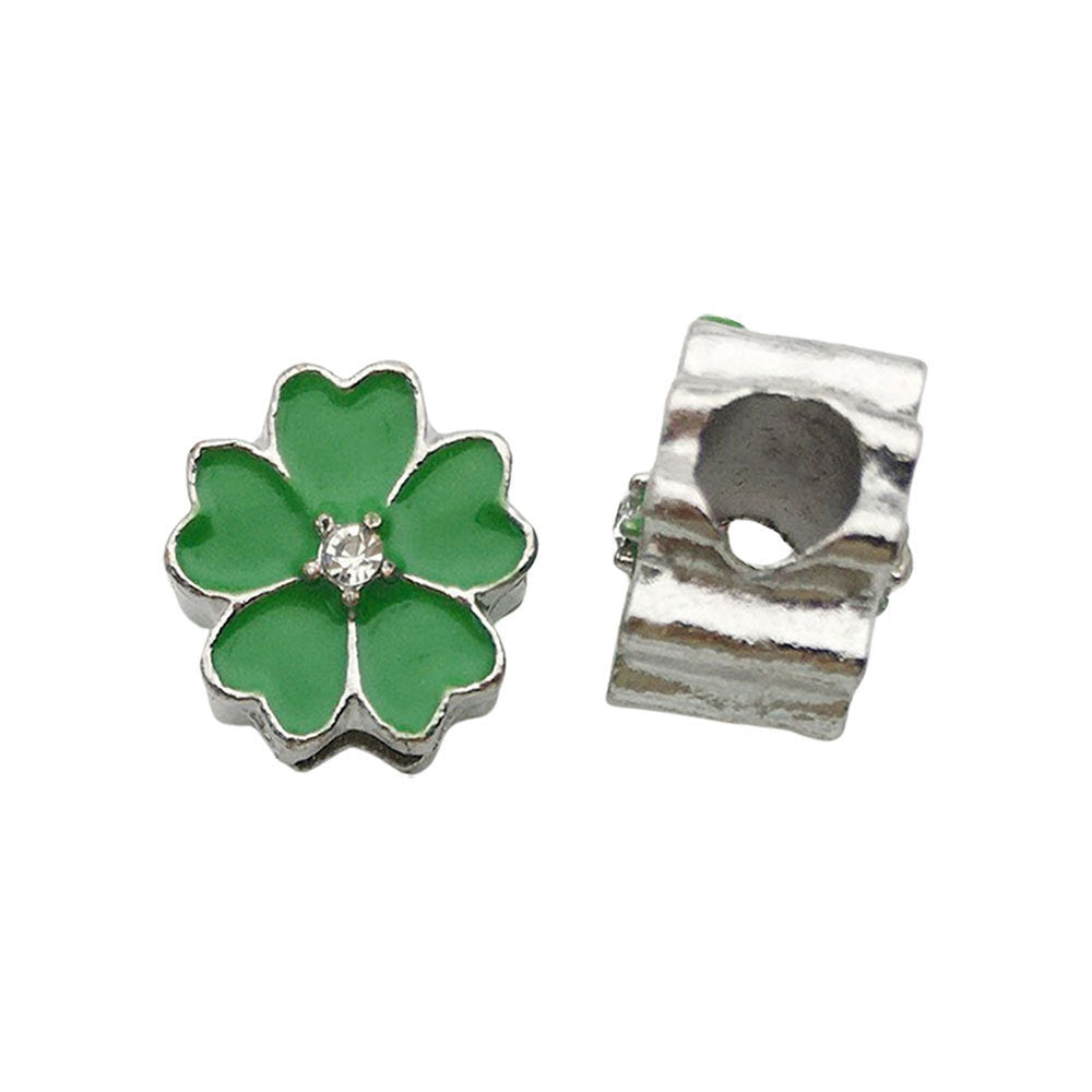 Flower Metal Beads 11mm Colorful Cherry Enamel Zinc Alloy 20pcs 6