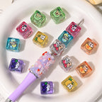 Jelly Fruit Series Puppy Acrylic Square Beads 14mm 10pcs