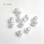 Vintage Shaped Imitation Pearl Acrylic Beads Soft White Luster 10pcs 4