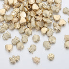 Creature Series Acrylic Beads CCB Plastic Metallic Gold Silver 100pcs 2