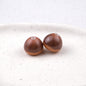 Cute Chestnut Acrylic Beads 13x16mm Painted Smile Face 20pcs 9