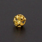 Brass Round Metal Beads 4-6mm Vintage Hollow Filigree 100pcs 2