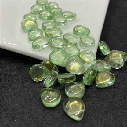 Czech Glass Beads Teardrop 12mm Transparent Iridescent 100pcs 15