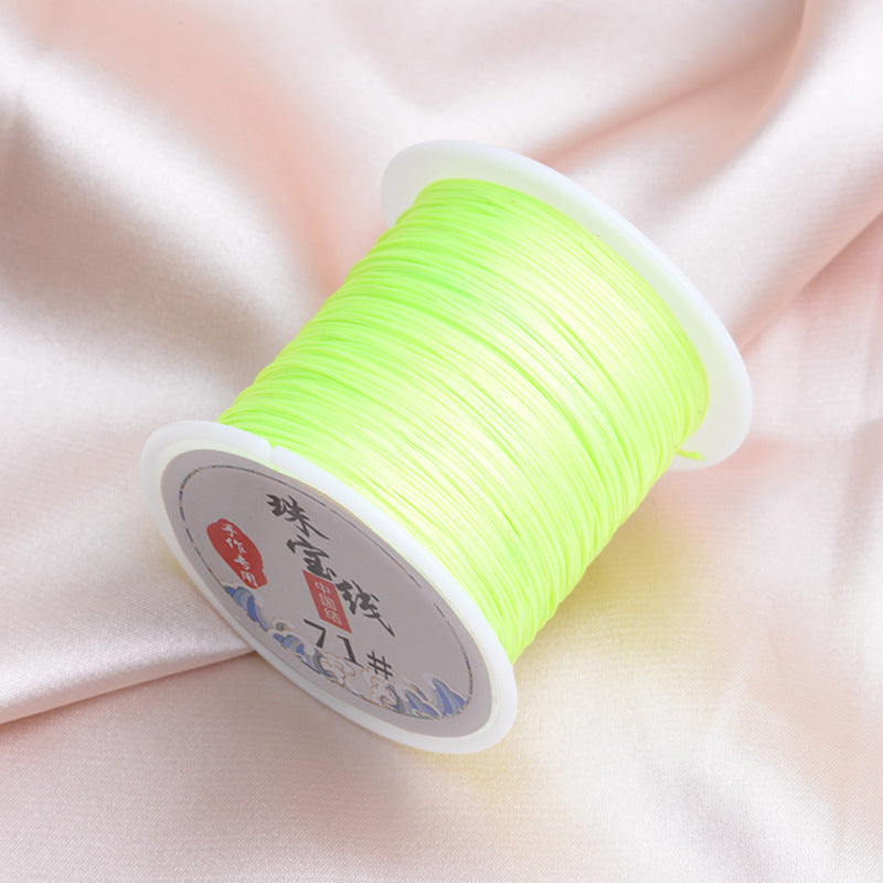 Nylon Thread Solid Color Glossy Finish 0.4mm 60m Spool 18