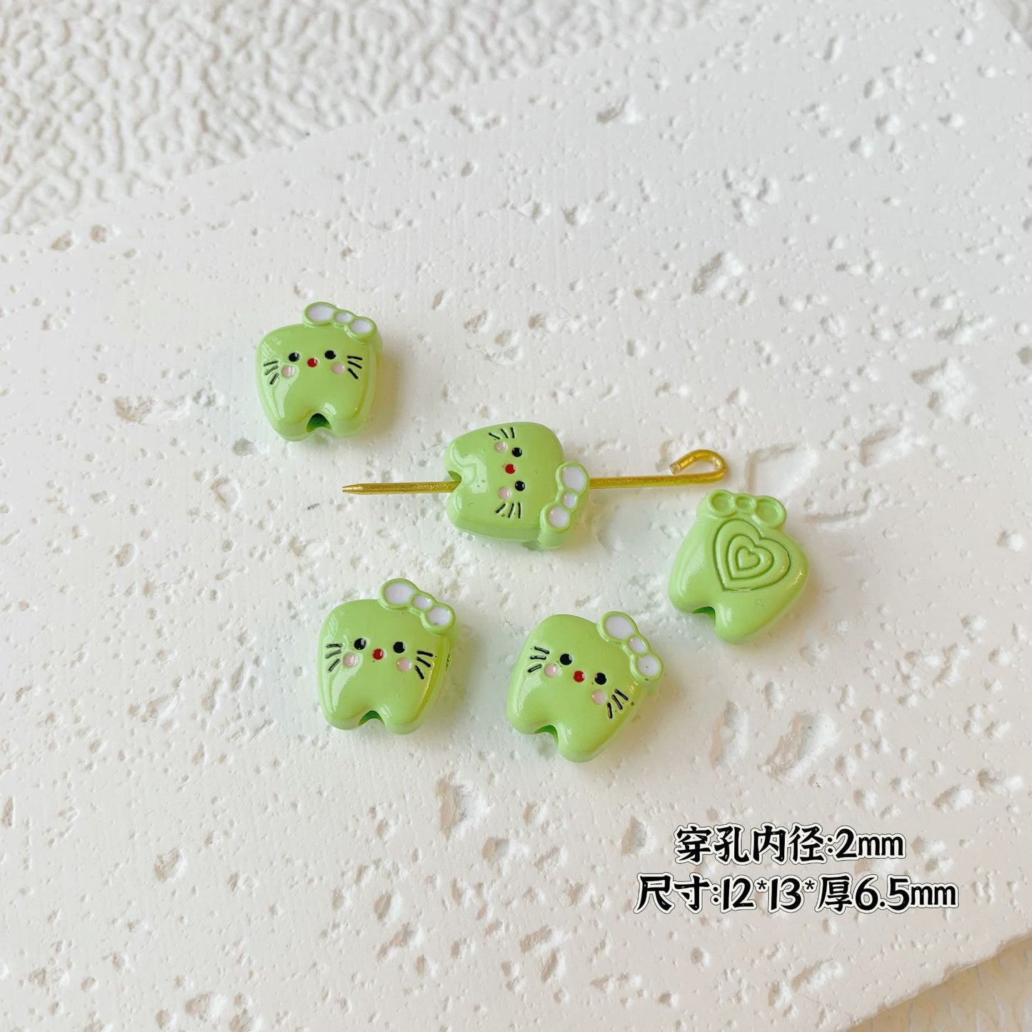 Teddy Bear and Game Controller Metal Beads Painted Alloy 10pcs 20