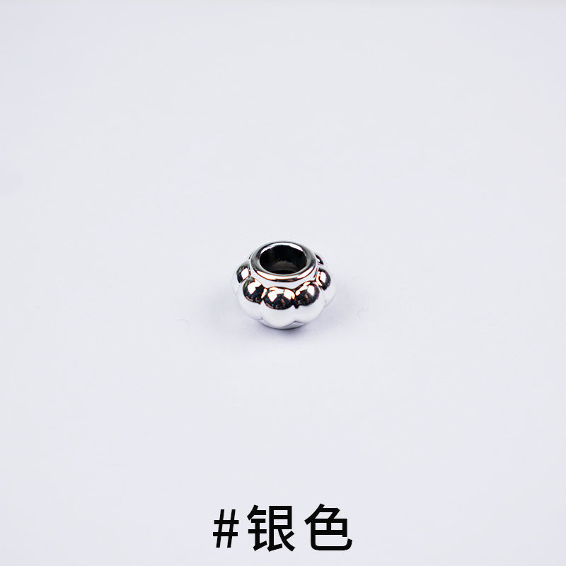 Acrylic Large Hole Spacer Beads 13mm UV Plating 100pcs 13