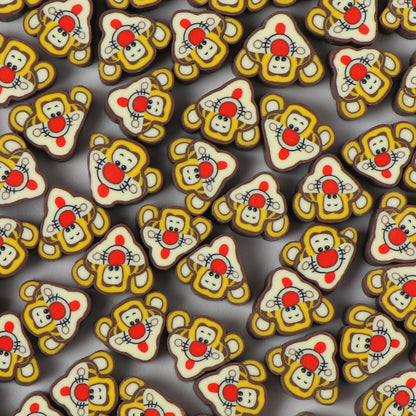 Cartoon Tigger Clay Beads 10mm Polymer Character Shape 200pcs