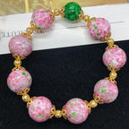 Vintage Lampwork Glass Beads Round 8-20mm Frog Skin Texture 50pcs 3