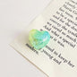 Plating Gradient Faceted Crackle Heart Acrylic Beads 22mm 50pcs 6