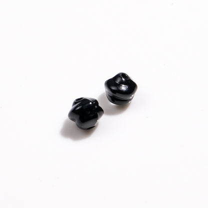 Baking Painted Mini Twisted Acrylic Beads 6mm Glossy Mixed Colors 100pcs 8