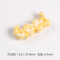 Painted Plate Acrylic Beads 31mm Splash Ink Good Word 20pcs 11