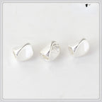 Brass Irregular Triangle Metal Beads 4-5mm Polished Torsion 100pcs 6