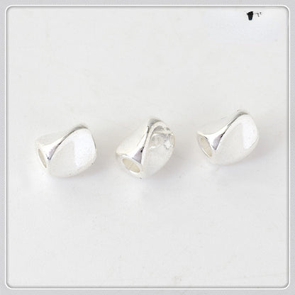 Brass Irregular Triangle Metal Beads 4-5mm Polished Torsion 100pcs 6