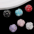 Floral Bubblegum Beads 19mm Little Daisy Cluster Rhinestone 10pcs 2