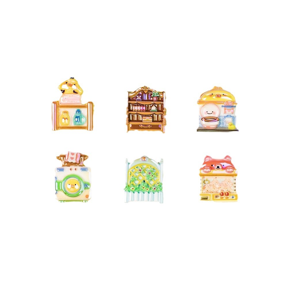 Plating Miniature Furniture Resin Beads Cute Animal Design 10pcs 5
