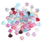 Electroplated Shell Glass Beads 10mm Iridescent Gradient 40pcs 4